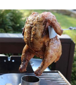 Lift a full chicken or roast with BBQ Croc